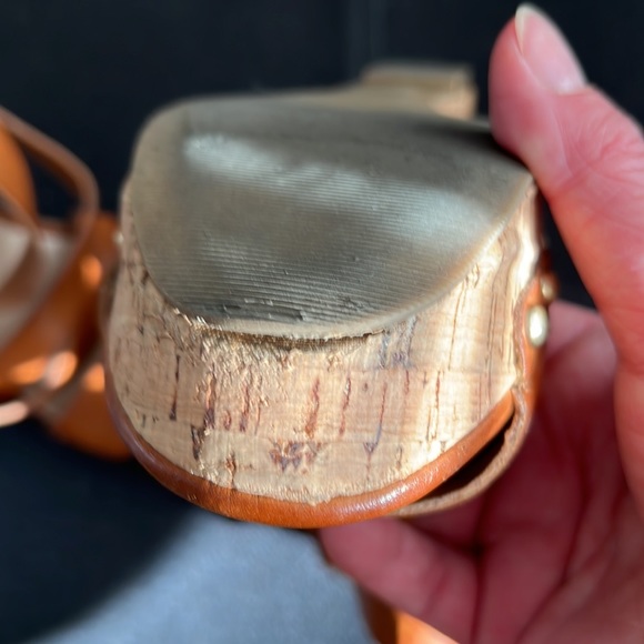 Guess Brown Cork Wedge Sandals size 8 - Picture 11 of 12